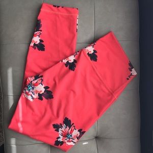 Lululemon pants -coral -floral